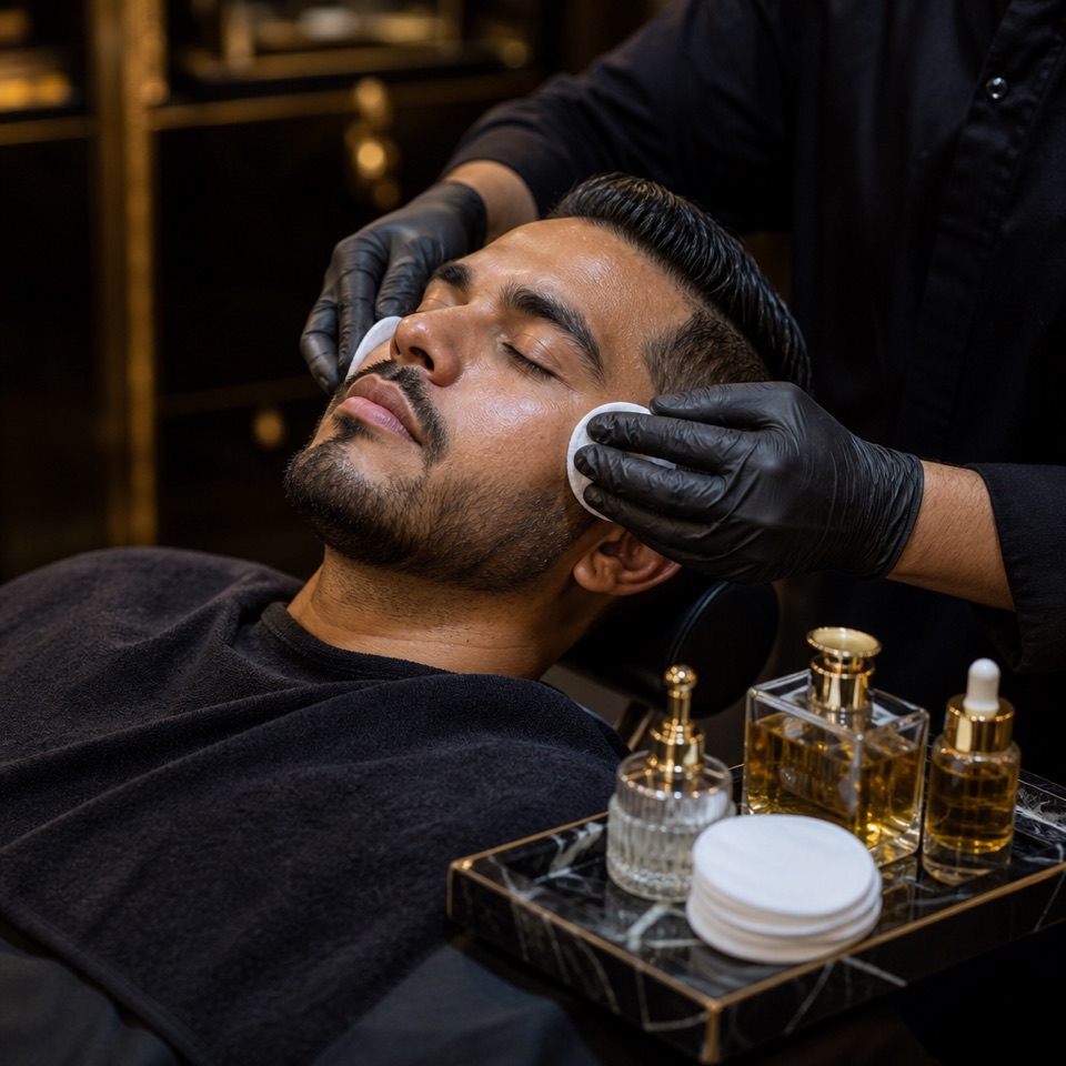 Facial de Arturo’s Barber